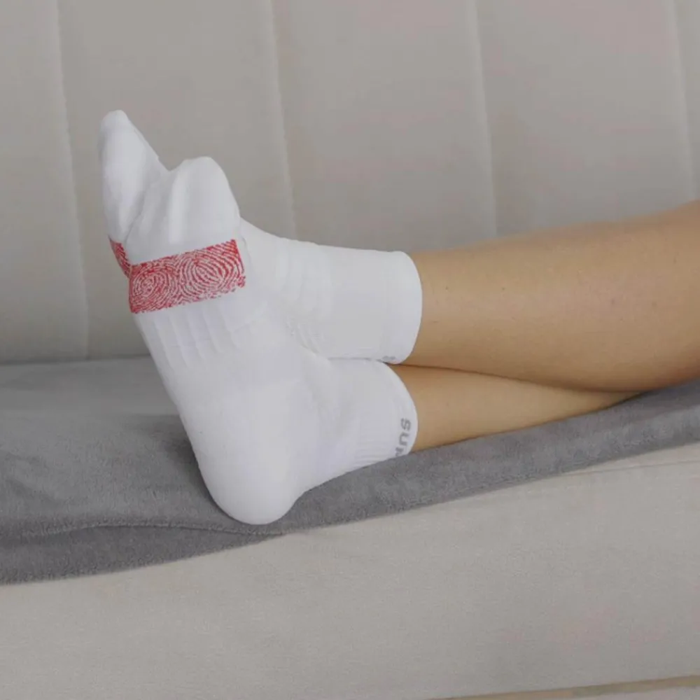 Keine Textil|Gesundheit & Wohlbefinden-SuperNeuro Athletic No Show Socken weiß