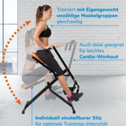Keine Trainingsgeräte-Total Crunch Ganzkörper-Fitnessgerät inkl. Trainingsplan GRATIS (B-Ware)